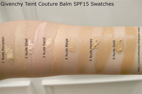 givenchy couture balm swatches|teint couture blurring foundation.